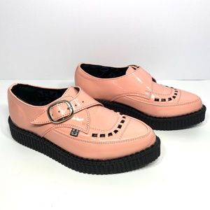 T.U.K. Pink Patent Mondo Creeper US women's size 5